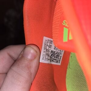 Nike Bright Orange and Green Sneakers